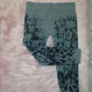 M. Rena's crop printed leggings
